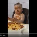 And Now . . . a Tired Baby Eats Spaghetti