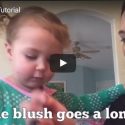 Toddler Gives Adorable Makeup Tutorial